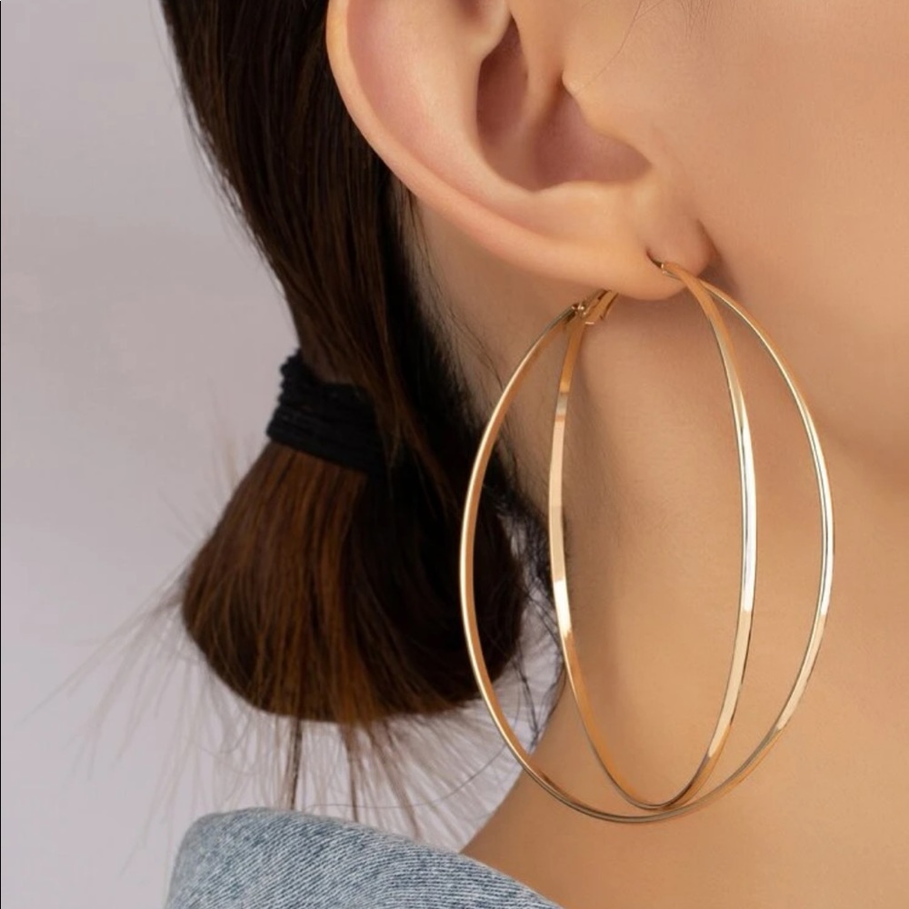 NWOT Minimalist Hoop Earrings